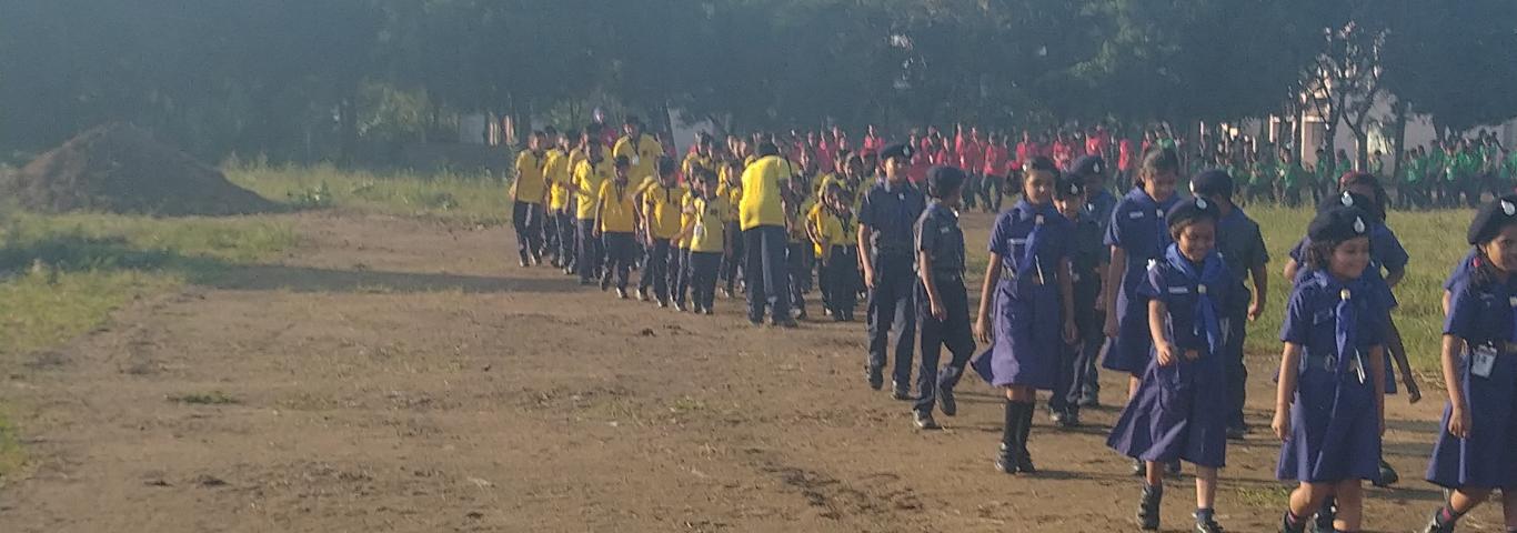 Children actively participating in RUN FOR UNITY event